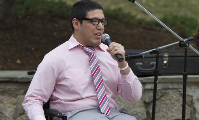 Students leadership day on the campus quad